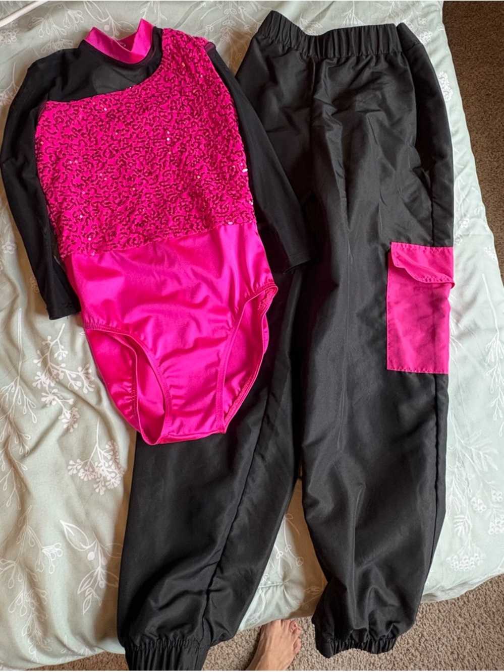 Weissman Black Dance Pants with Leotard